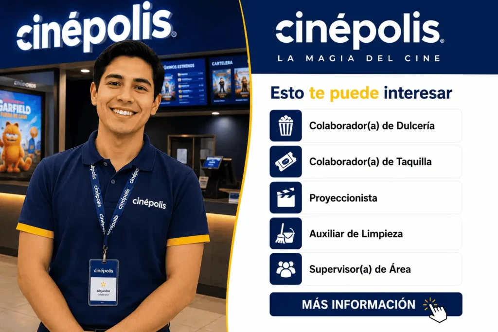 Vacantes en Cinépolis México: cómo postular, requisitos y puestos