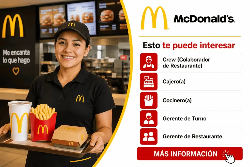 Empleos en McDonald’s México: Oportunidades, Crecimiento y un Primer Gran Paso
